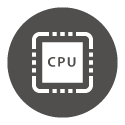 Icon grey circle: CPU
