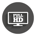 Icon grey circle: Full-HD