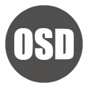 Icon grey circle: OSD